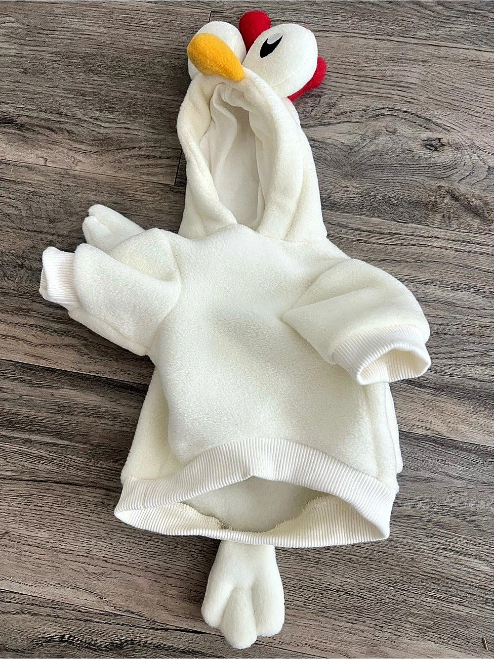 Supercell Chicken HayDay Game Dog Costume  Small S  Cream